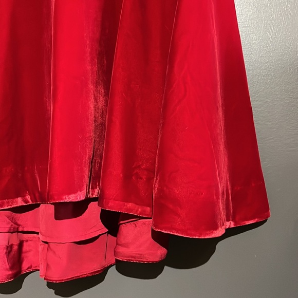 Free People Soft Focus Cherry Velvet Dress - Picture 9 of 15